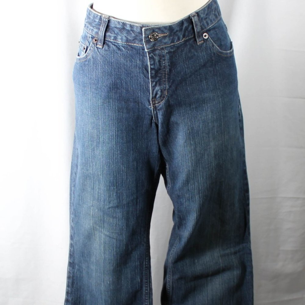 Vintage Y2K Classic Flare Jean Casual Juniors Size 12 Mid Low Rise Waist